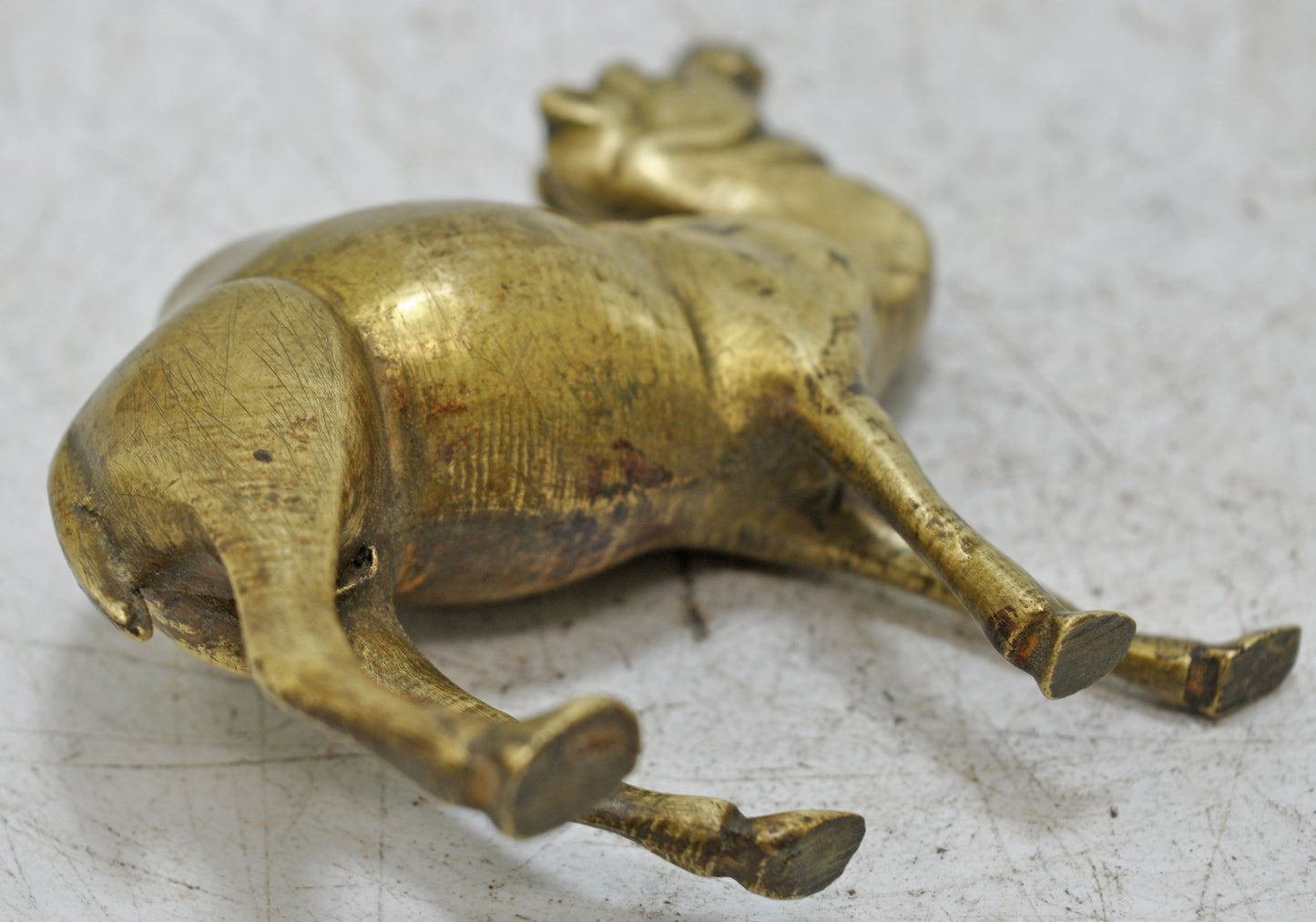 Antique Brass Camel Figurine Original Old Hand Crafted