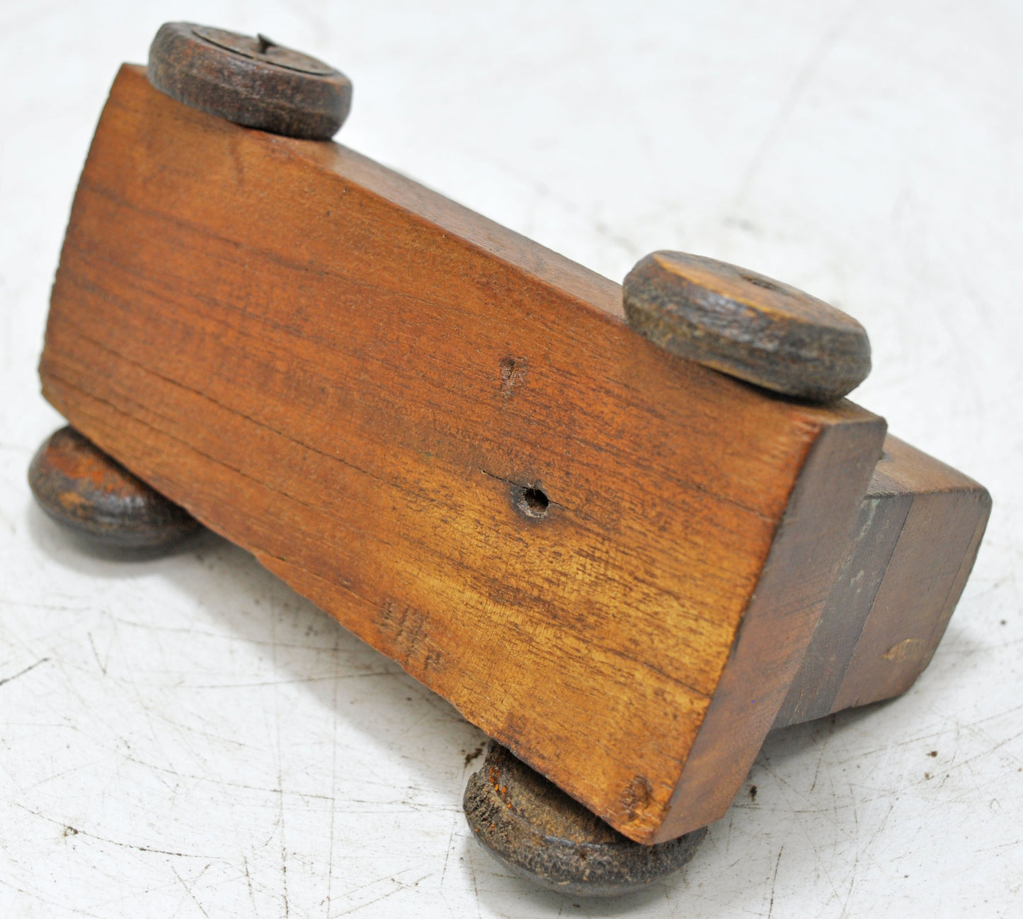 Vintage Wooden Train Bogey Model Figurine Original Old Hand Crafted