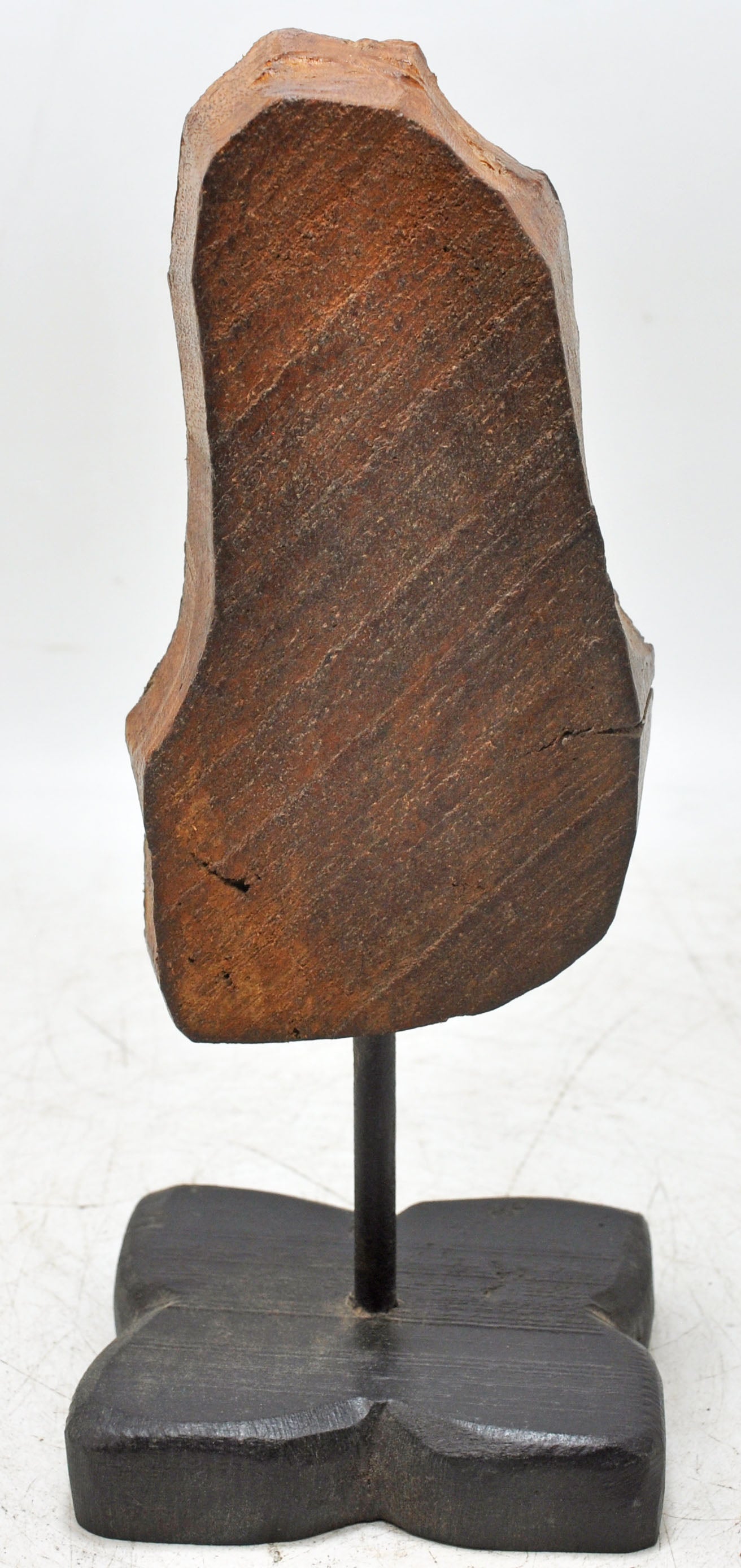Antique Wooden Textile Printing Block on Stand Original Old Hand Carved