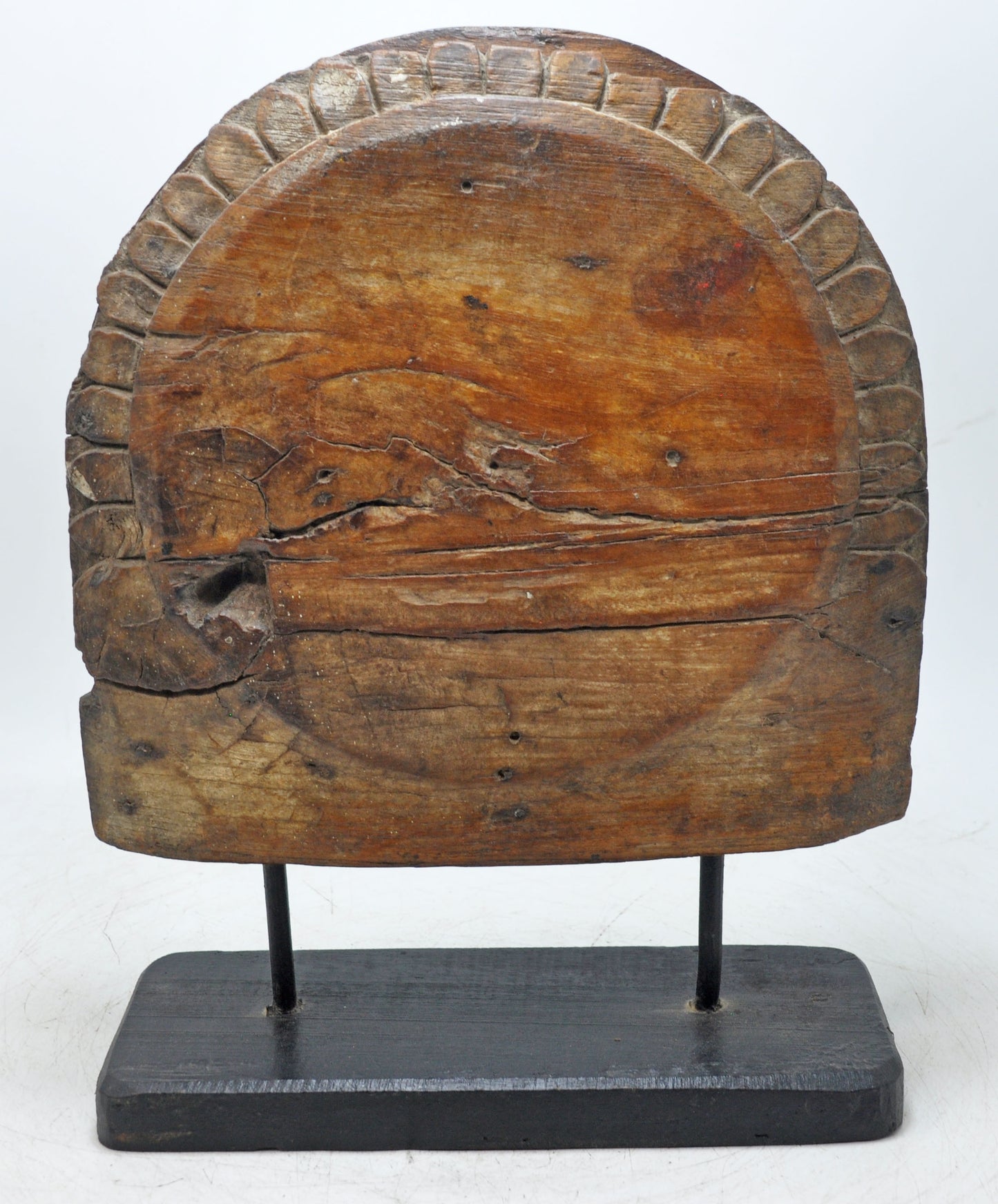 Antique Wooden Very Fine Floral Carving Panel Plaque Original Old Hand Carved