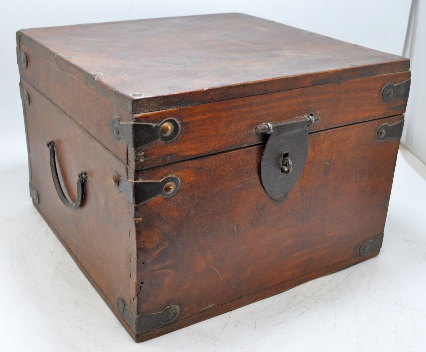 Vintage Wooden Storage Chest Box Original Old Hand Crafted