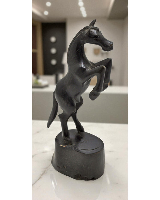 Vintage Very Fine Horse Figurine Original Old Hand Carved