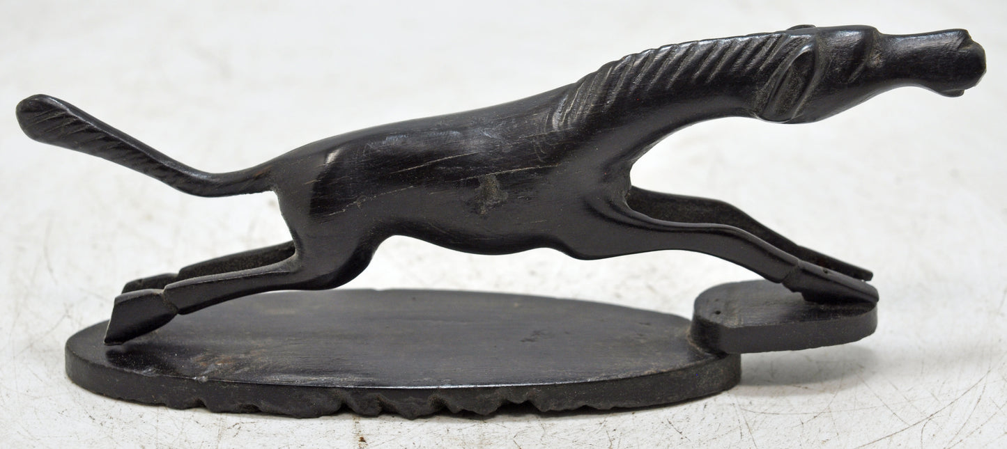Vintage Very Fine Horse Figurine Original Old Hand Carved