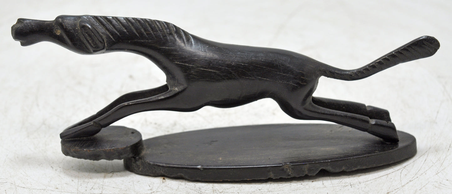 Vintage Very Fine Horse Figurine Original Old Hand Carved