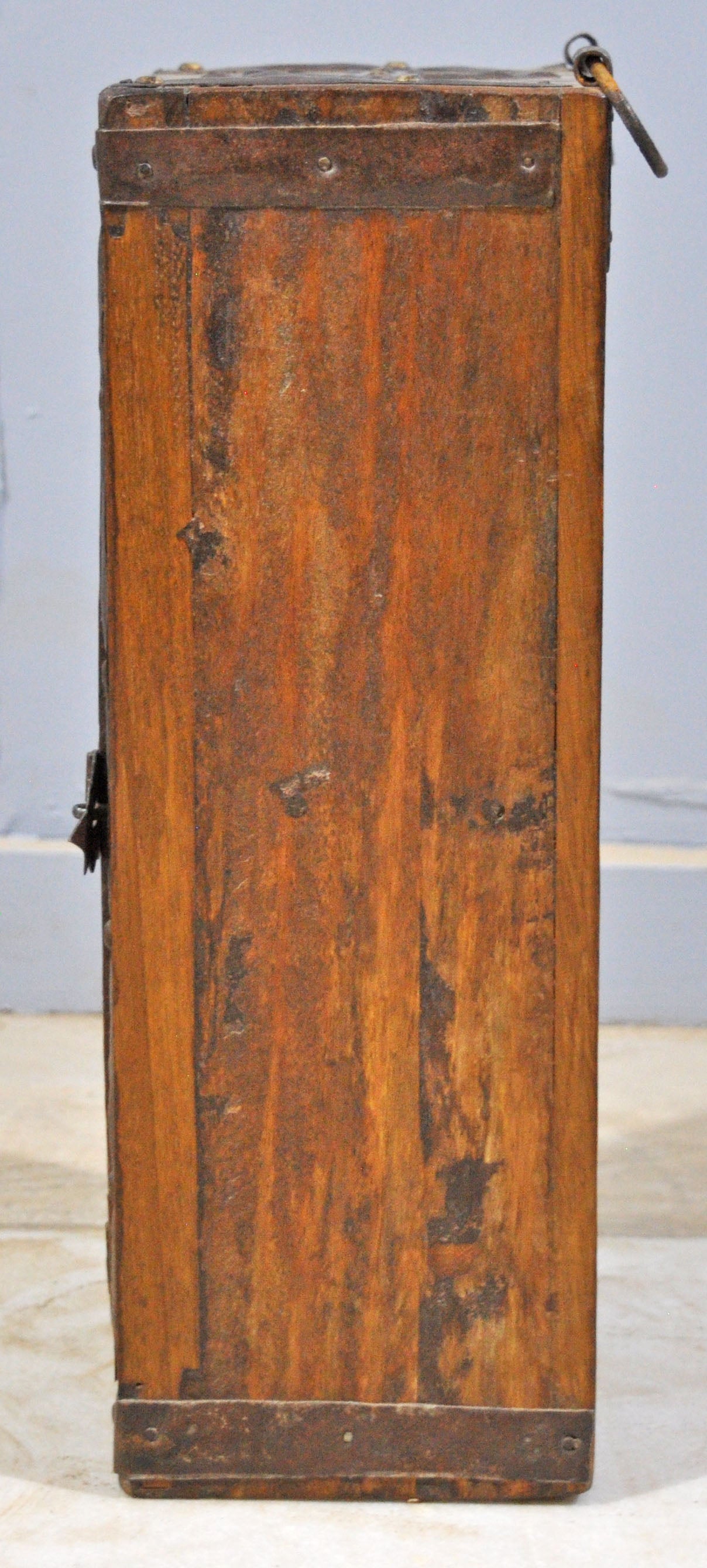 Antique Wooden Wall Hanging Small Cabinet Original Old Hand Crafted
