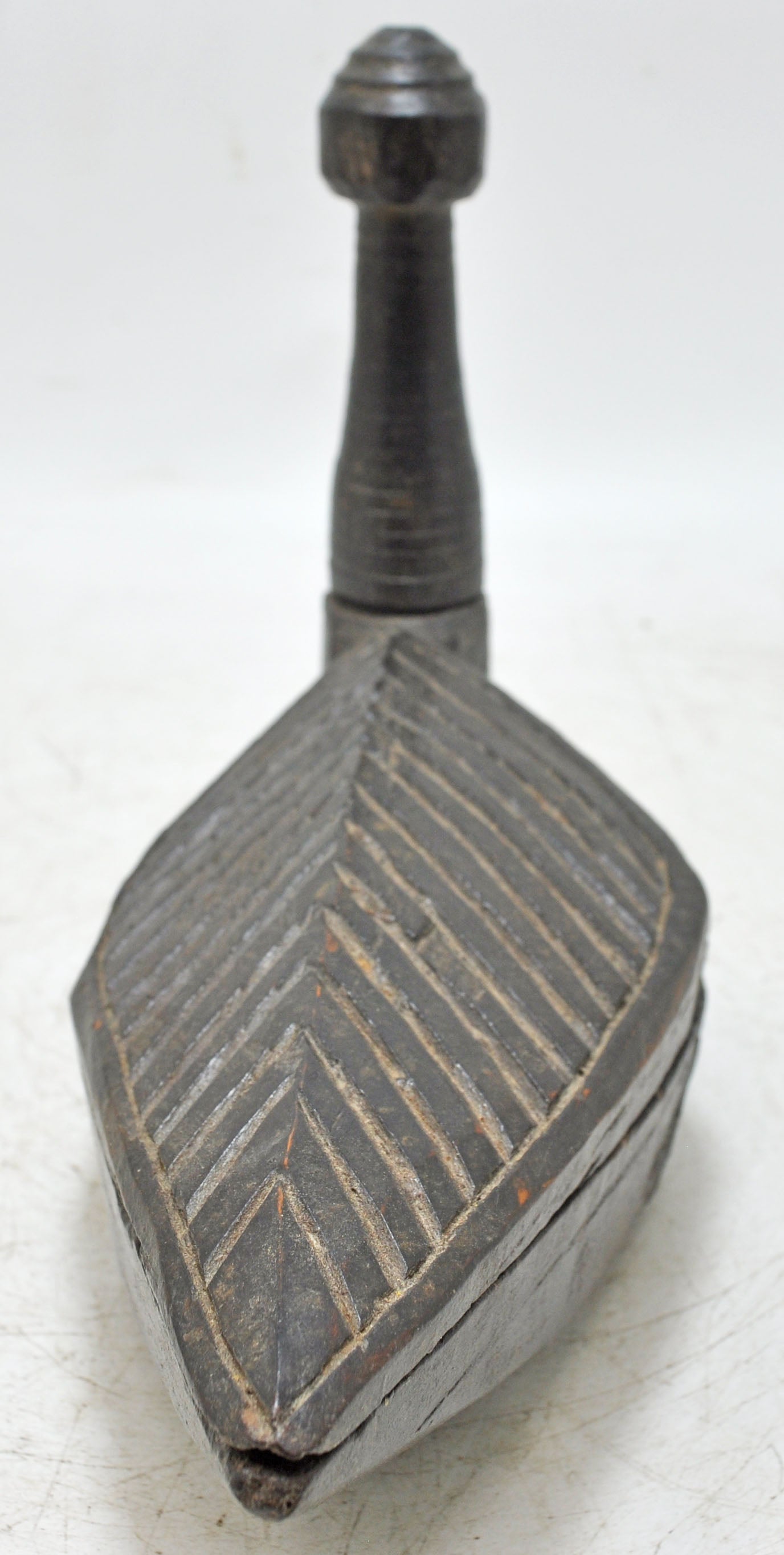 Antique Wooden Kitchenware Spice Box Original Old Hand Carved