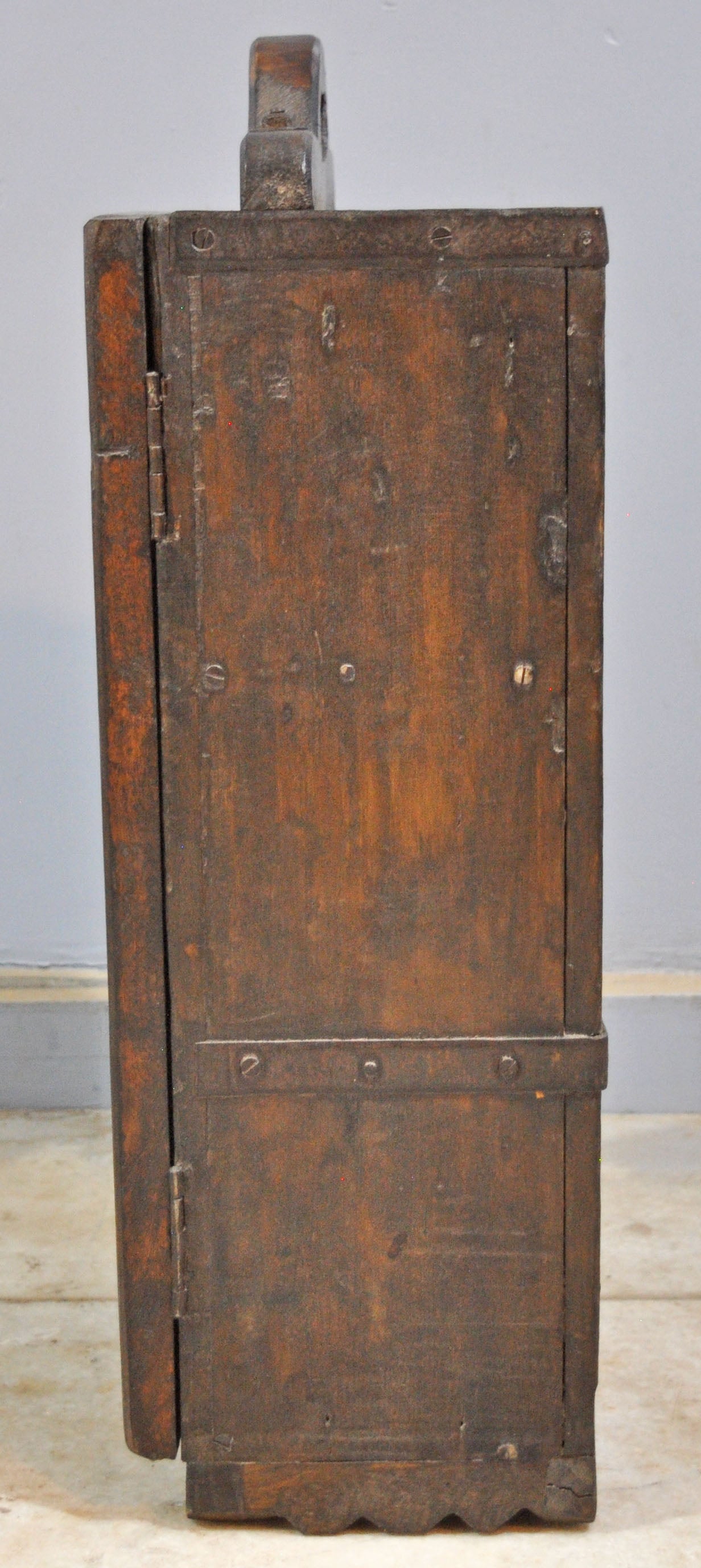 Antique Wooden Kitchen Side Cabinet Original Old Hand Crafted Carved