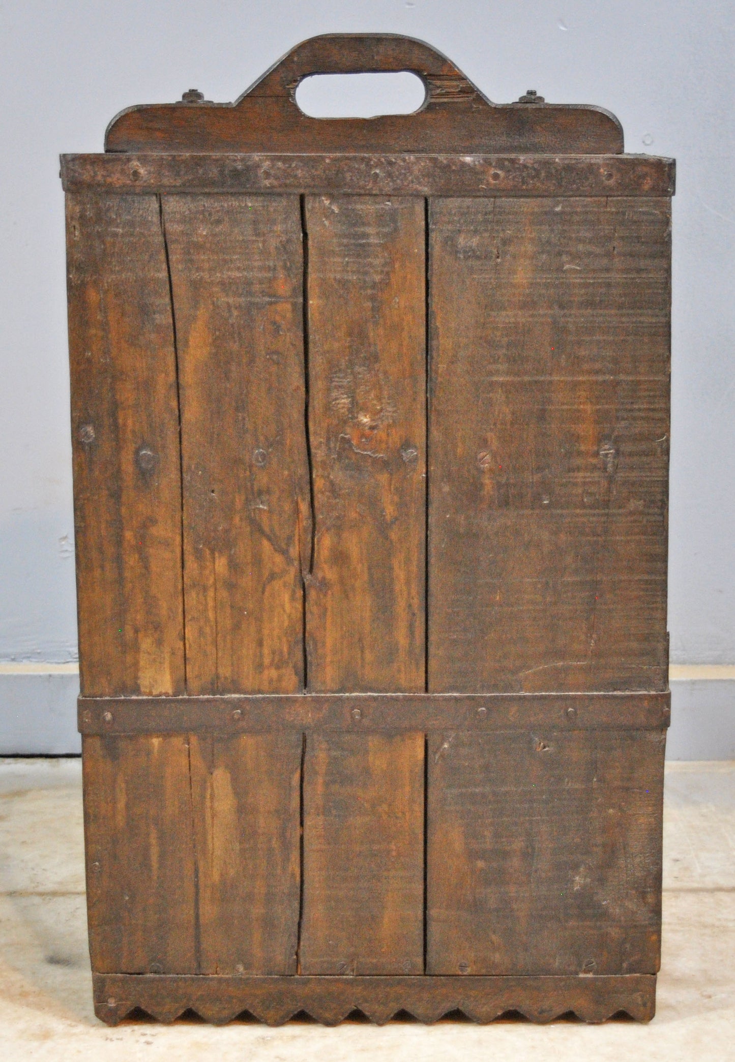 Antique Wooden Kitchen Side Cabinet Original Old Hand Crafted Carved