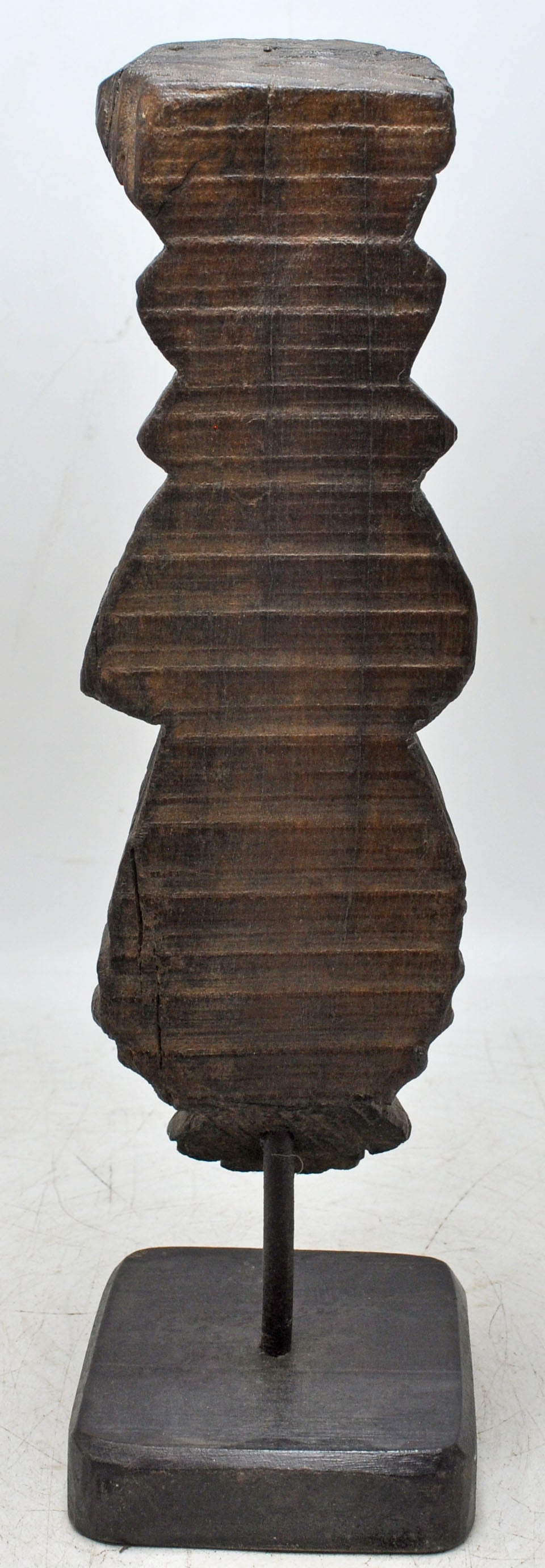 Vintage Wooden Watchman Statue Figurine Original Old Fine Hand Carved