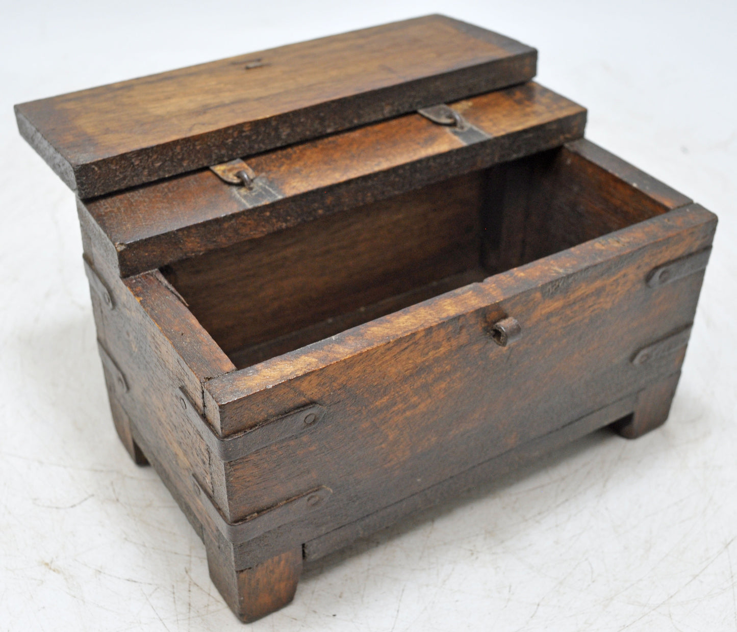 Vintage Wooden Small Storage Box Original Old Hand Crafted