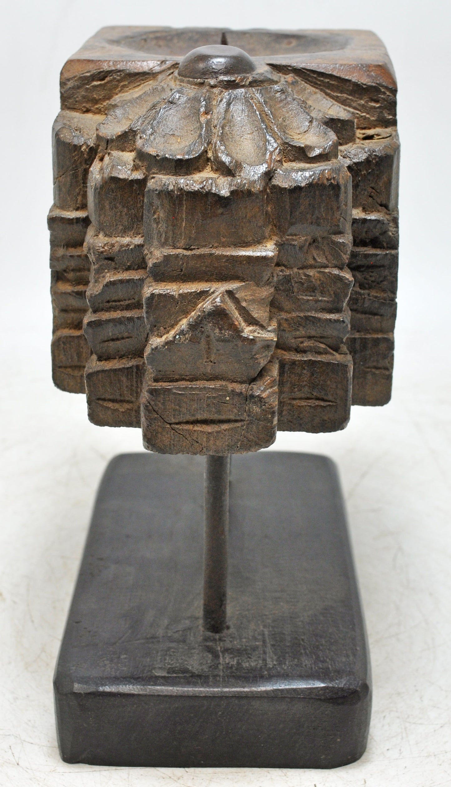 Antique Wooden Bracket Carving Candle Holder Original Old Hand Carved