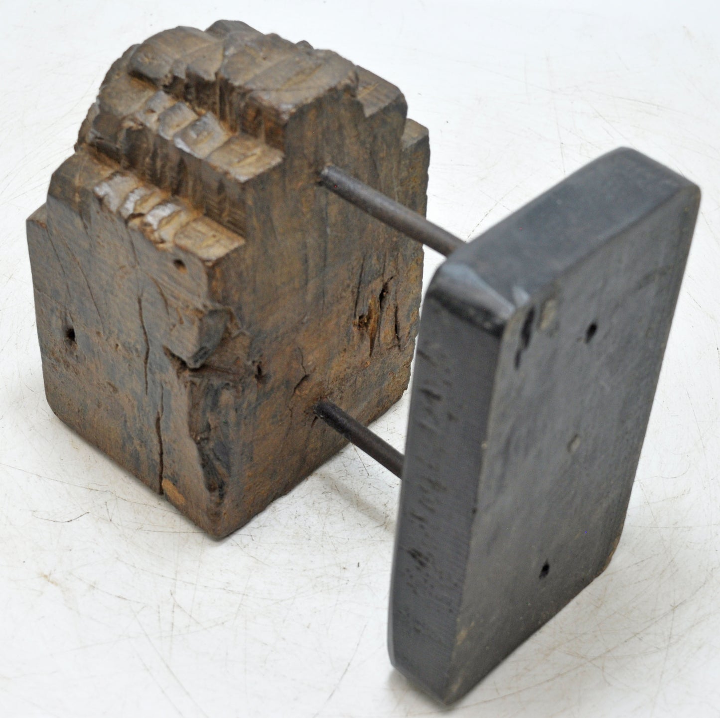 Antique Wooden Bracket Carving Candle Holder Original Old Hand Carved