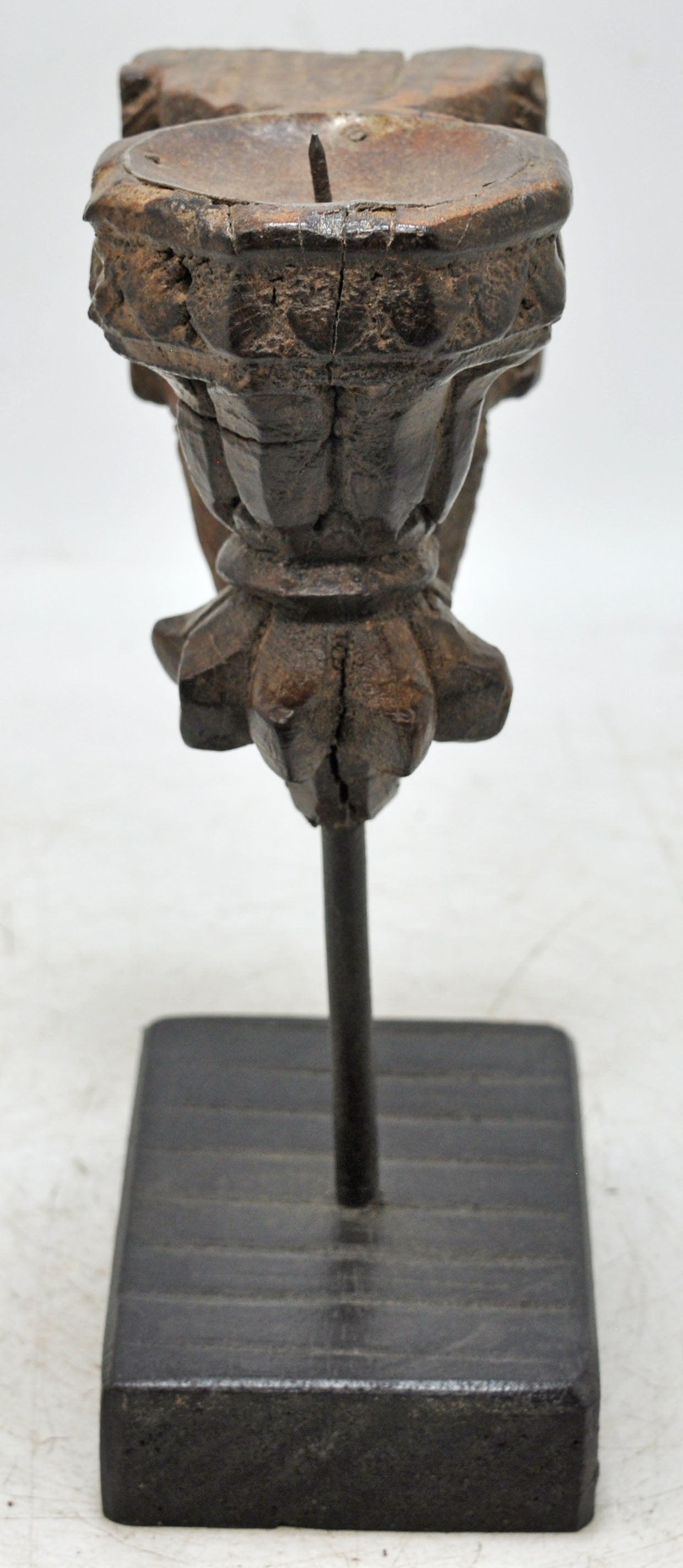 Antique Wooden Bracket Carving Candle Holder Original Old Hand Carved