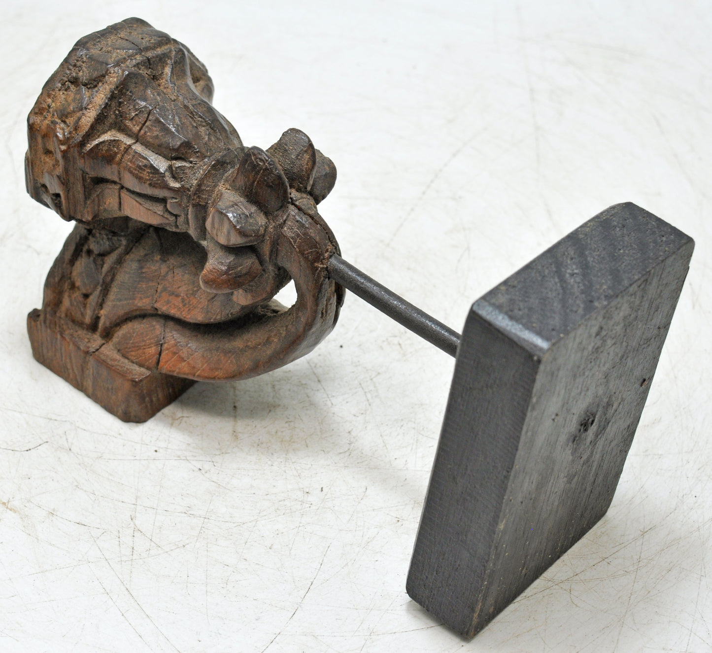 Antique Wooden Bracket Carving Candle Holder Original Old Hand Carved