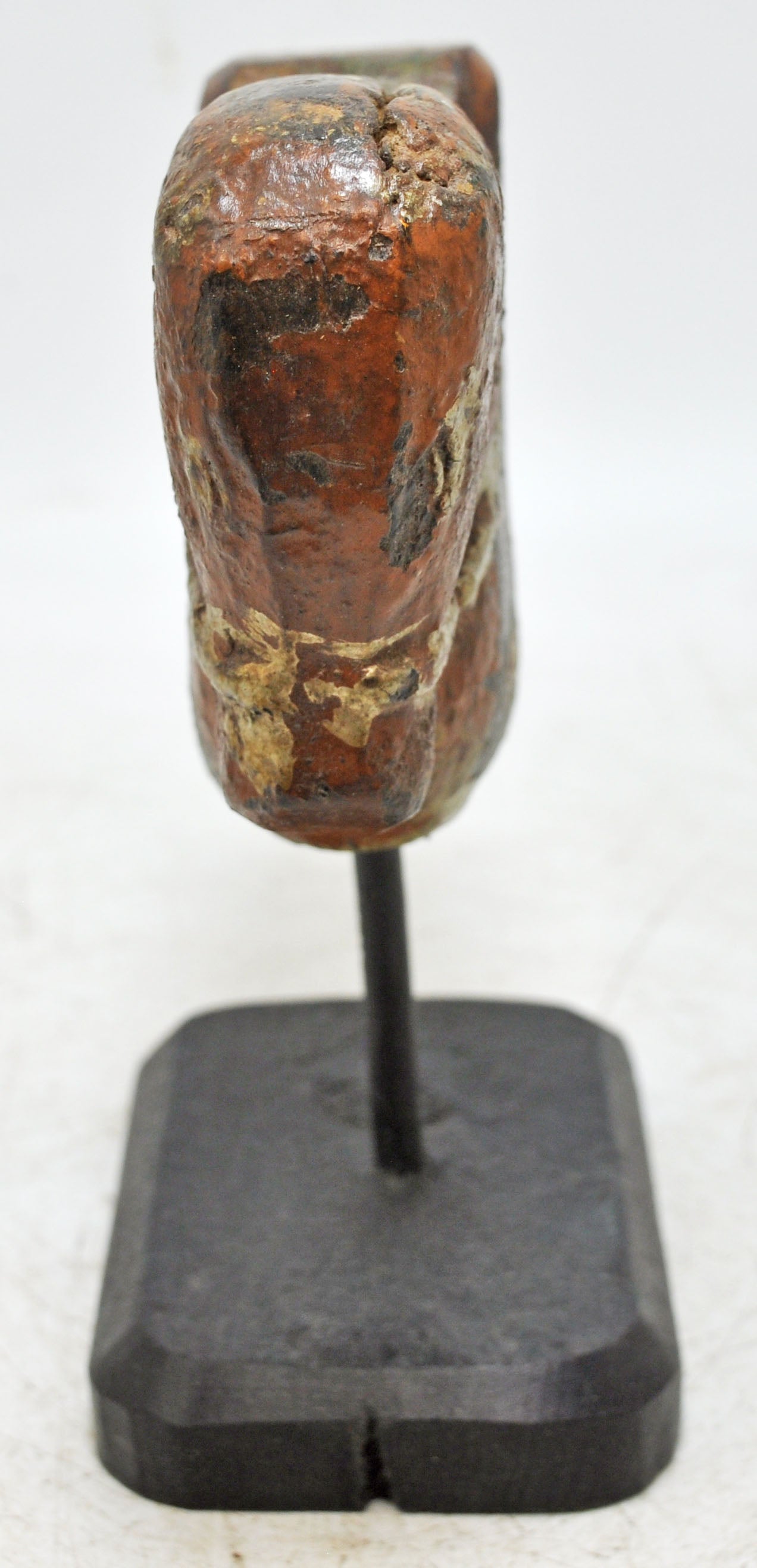 Antique Wooden Horse Head Figurine Original Old Fine Hand Carved