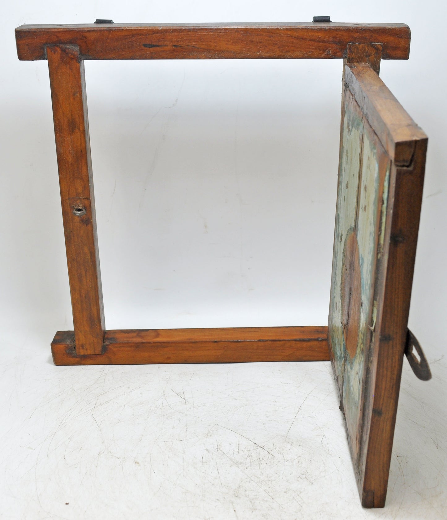 Antique Wooden Wall Décor Window Panel Frame Original Old Hand Crafted