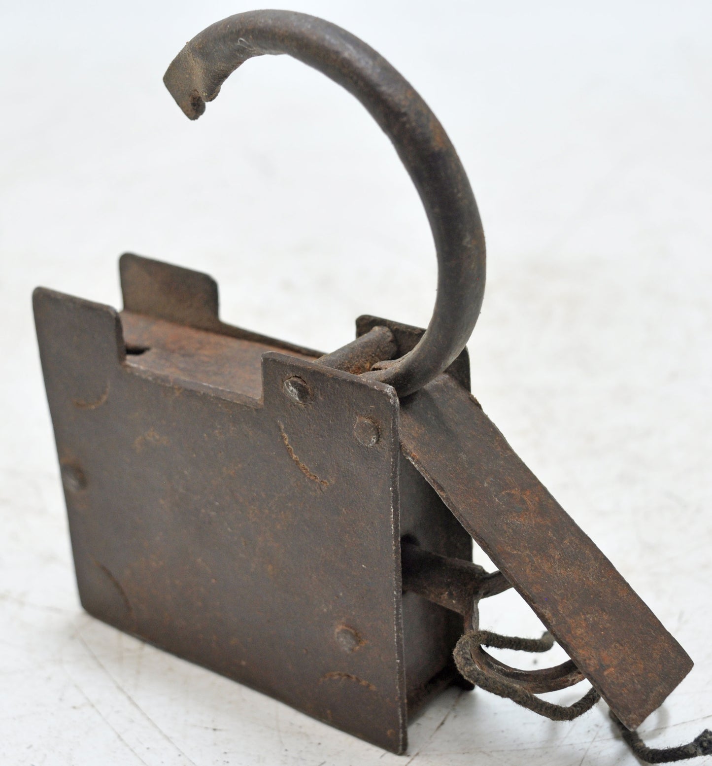 Lot of 2 Antique Iron Strip System Pad Locks Original Old Hand Crafted Working With Keys