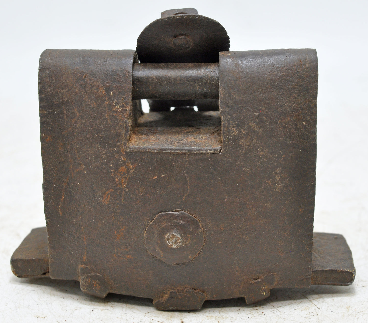 Antique Iron Rare Tricky Pad Lock Original Old Fine Hand Crafted Engraved Working 2 Keys