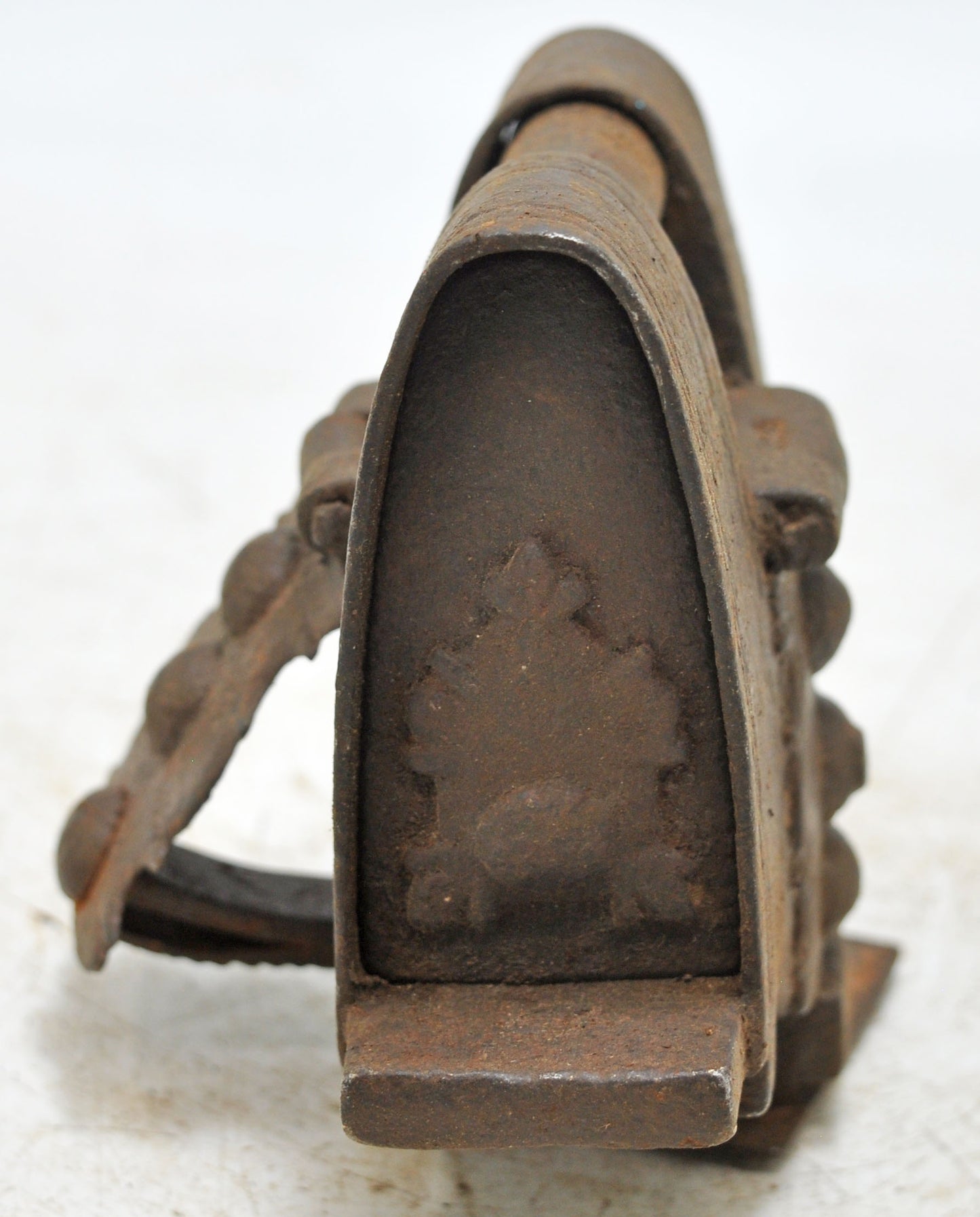 Antique Iron Rare Tricky Pad Lock Original Old Fine Hand Crafted Engraved Working 2 Keys
