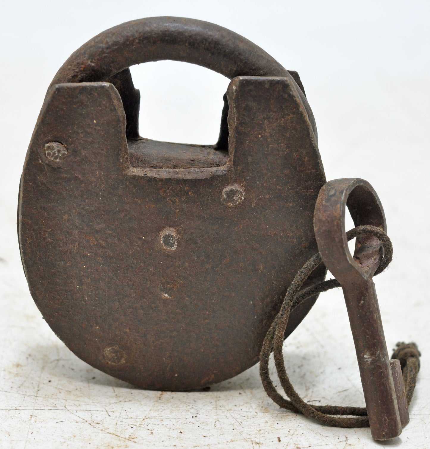 Antique Iron Levers System Pad Lock With Key Original Old Hand Crafted Working
