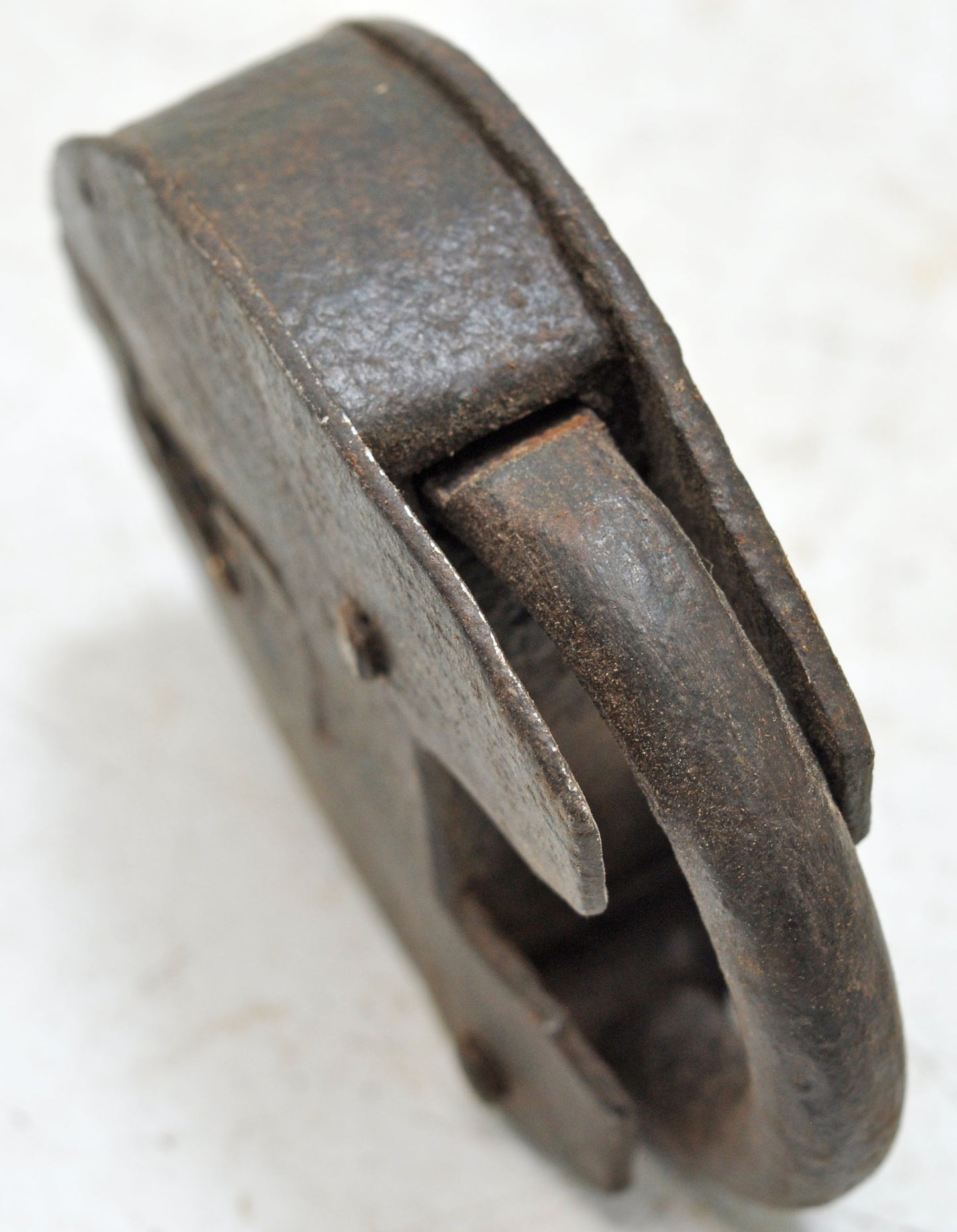 Antique Iron Levers System Pad Lock With Key Original Old Hand Crafted Working