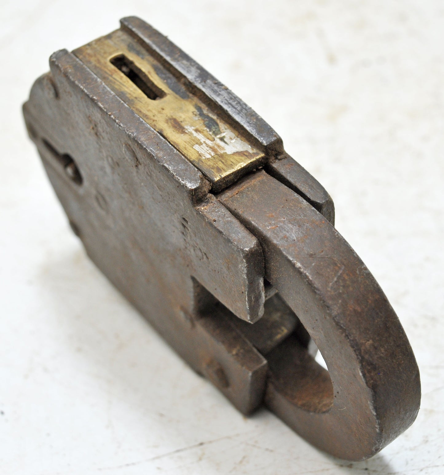Antique Iron Levers System Pad Lock With Key Original Old Hand Crafted Working