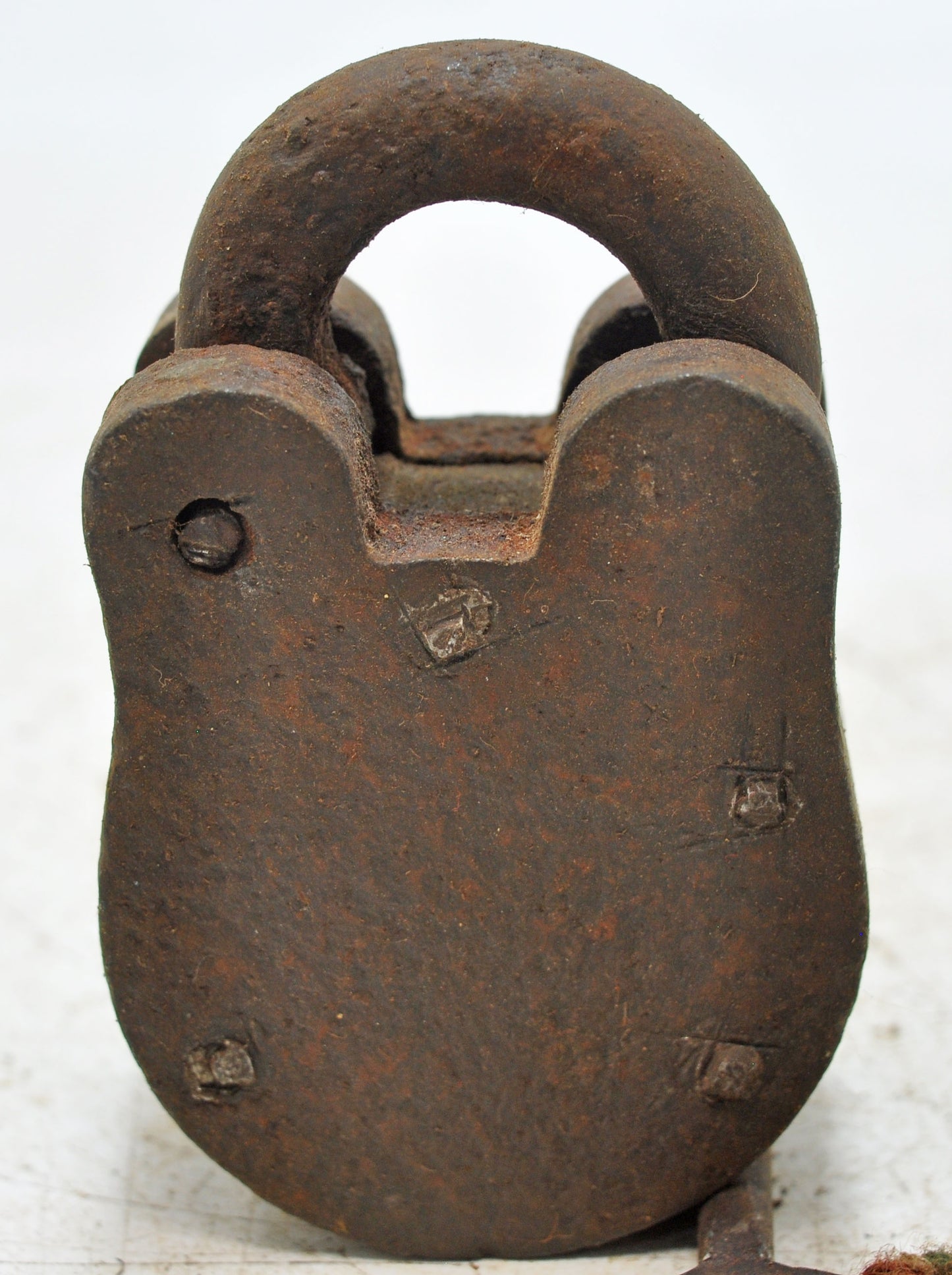 Antique Iron Levers System Pad Lock With Key Original Old Hand Crafted Working
