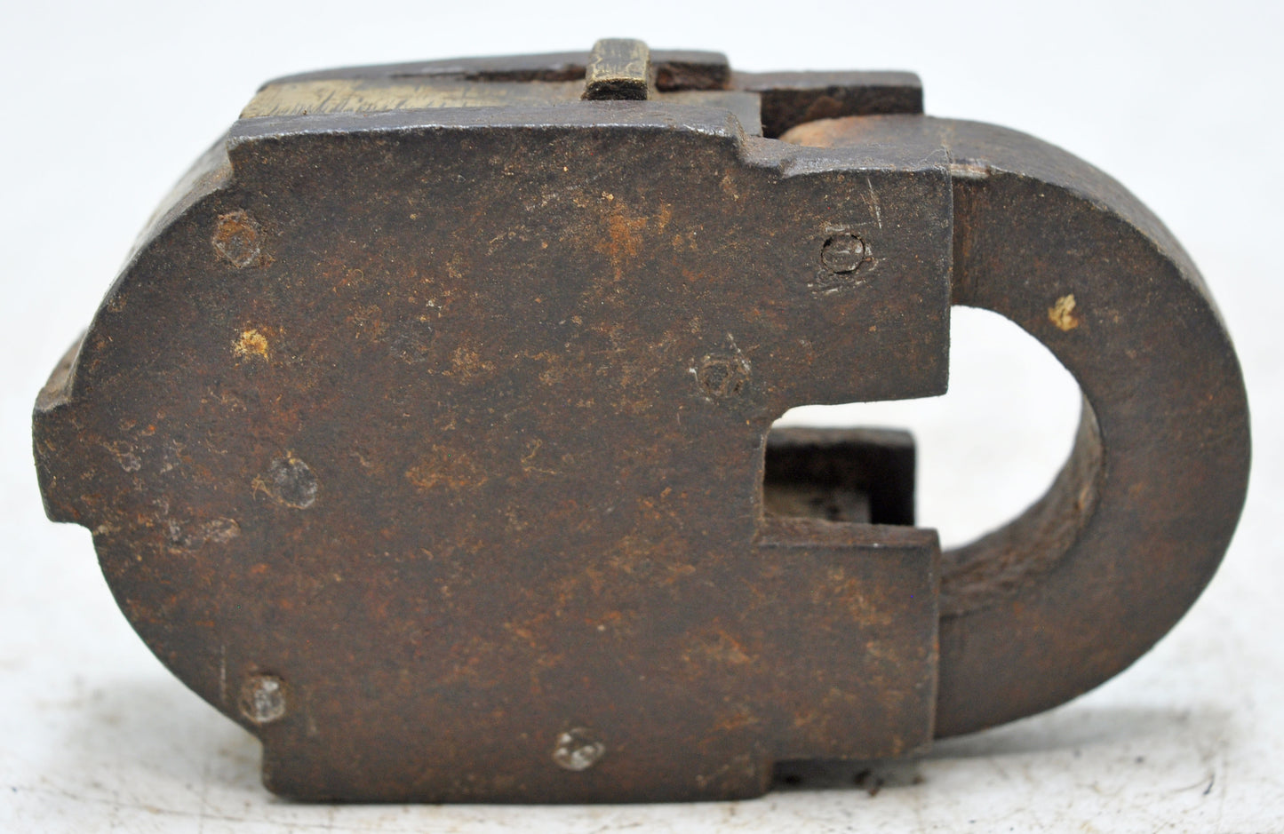 Antique Iron Levers System Pad Lock With Key Original Old Hand Crafted Working