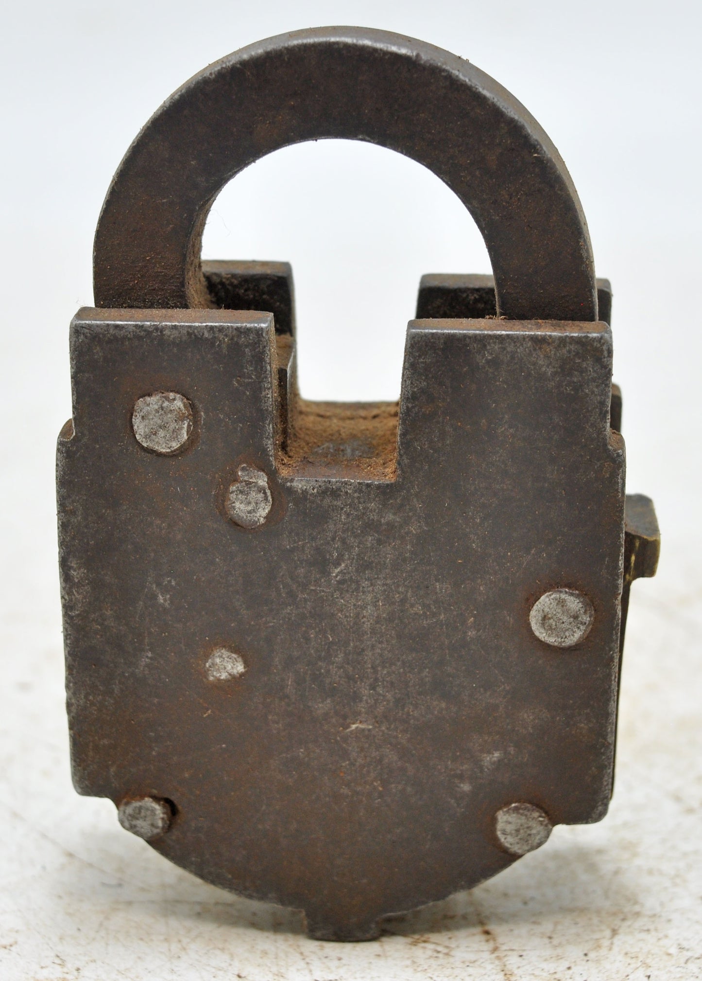Antique Iron Levers System Pad Lock With Key Original Old Hand Crafted Working