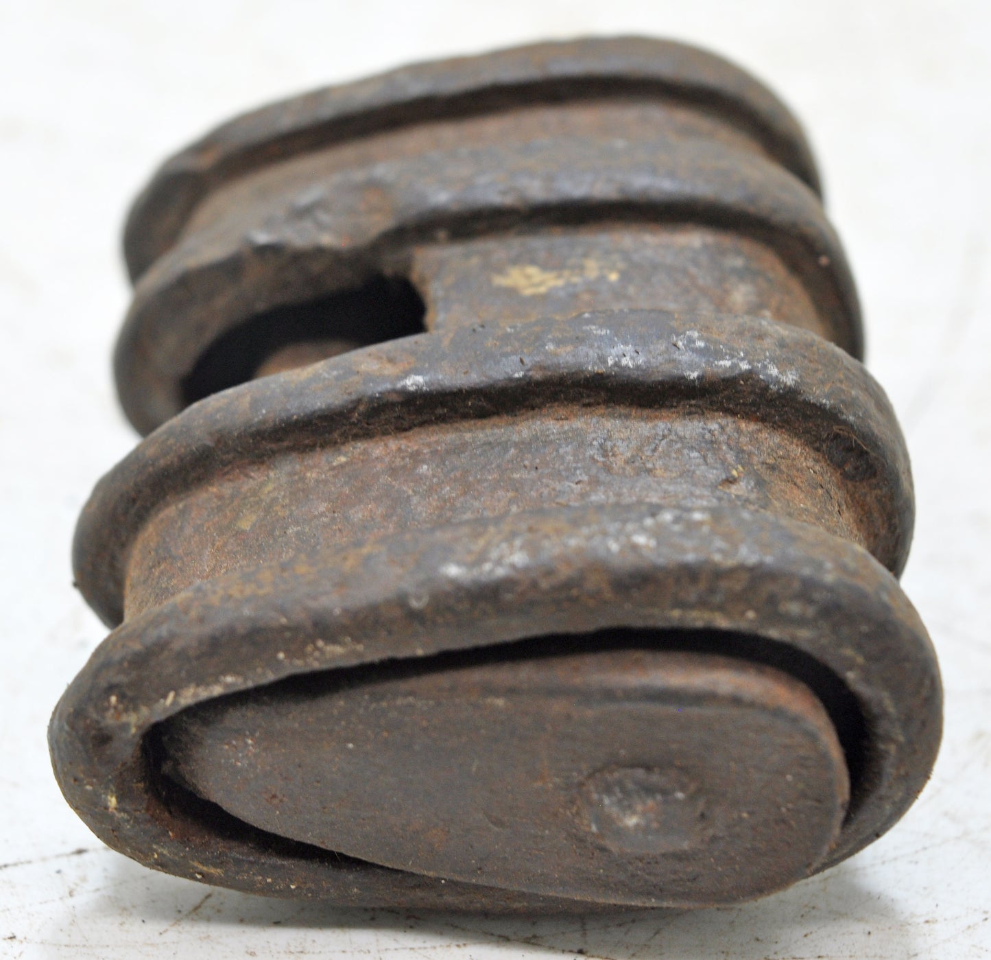 Antique Iron Large Strip System Pad Lock Original Old Hand Crafted Engraved Working