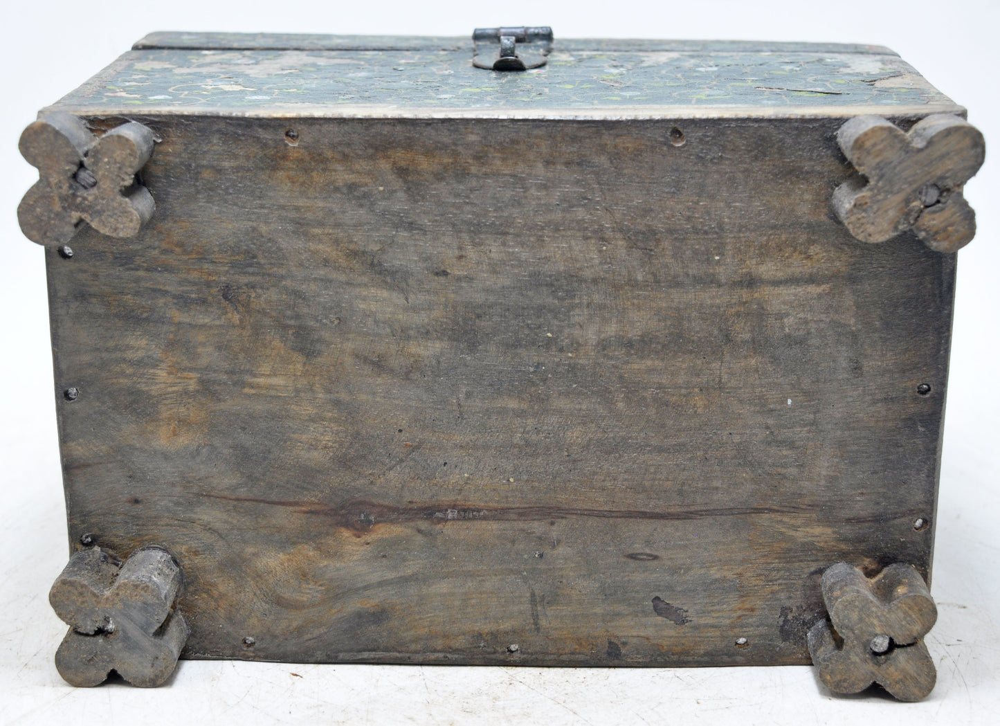 Vintage Wooden Storage Chest Box Original Old Hand Crafted Painted