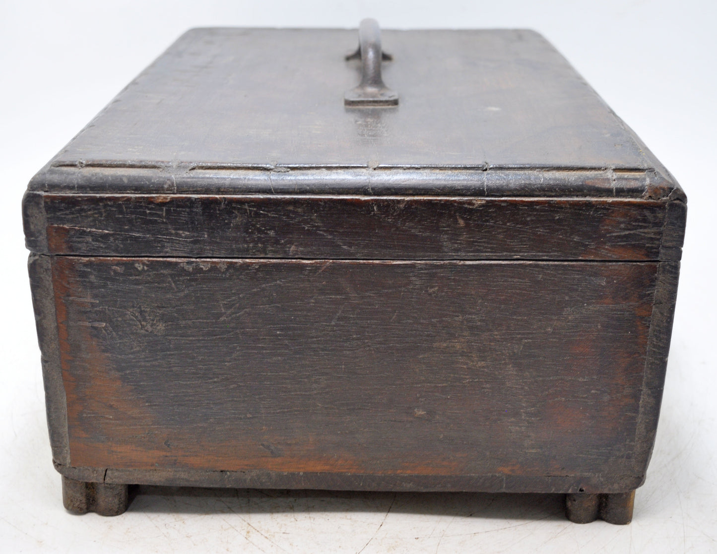 Antique Wooden Large Kitchenware Spice Box Original Old Hand Crafted