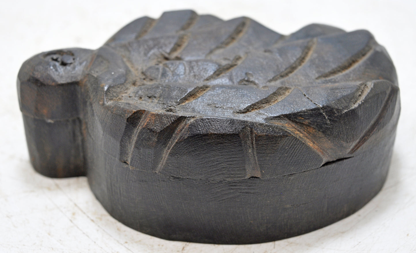 Vintage Wooden Kum Kum Powder Tika Box Original Old Hand Carved