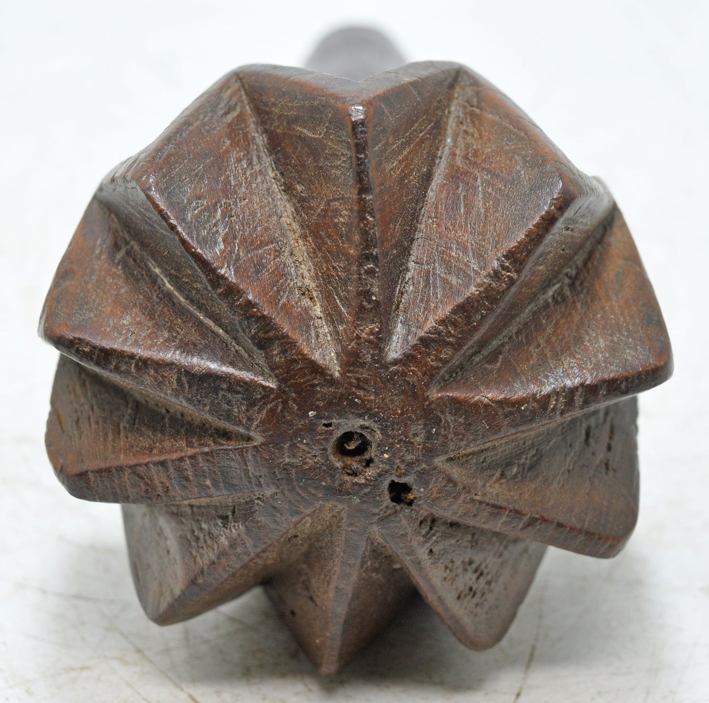 Antique Wooden Kitchenware Churning Stick Original Old Hand Carved