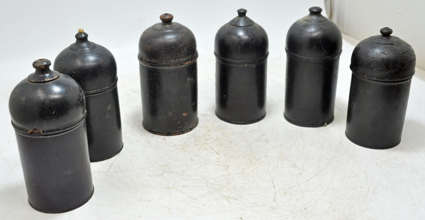 Lot of 6 Vintage Wooden Lacquer Painted Candy Box Original Old Handd Crafted