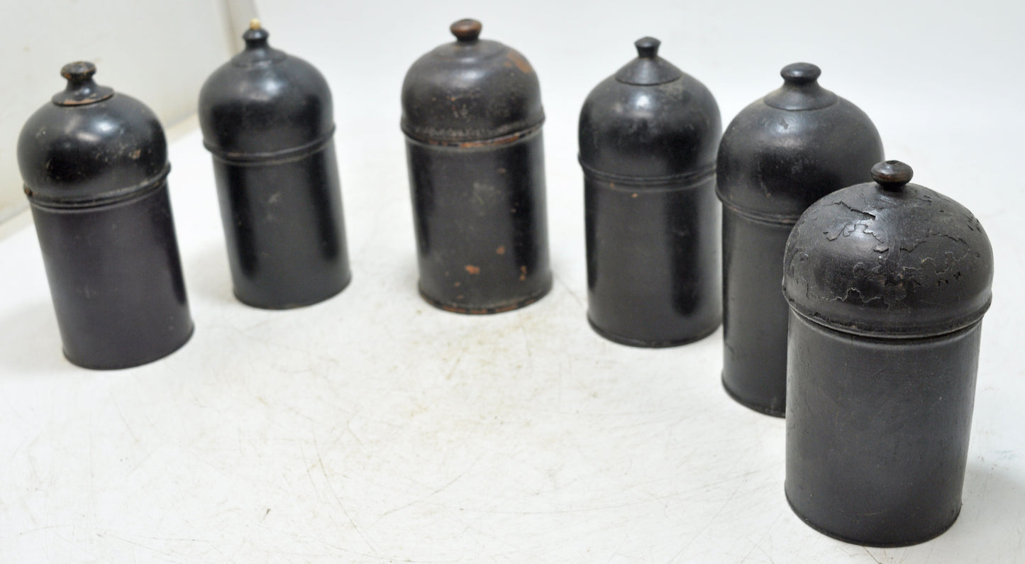 Lot of 6 Vintage Wooden Lacquer Painted Candy Box Original Old Handd Crafted
