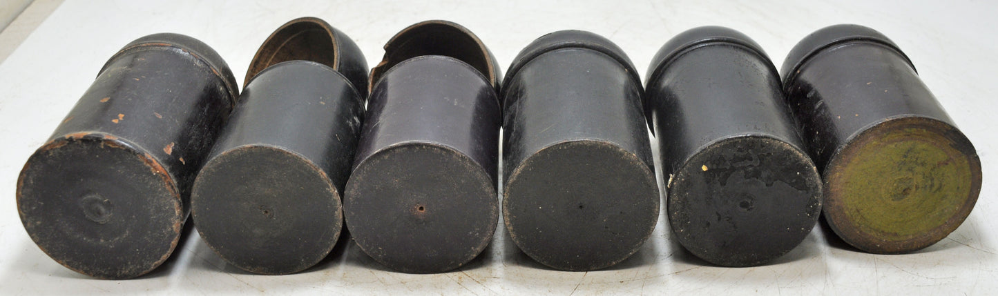 Lot of 6 Vintage Wooden Lacquer Painted Candy Box Original Old Handd Crafted