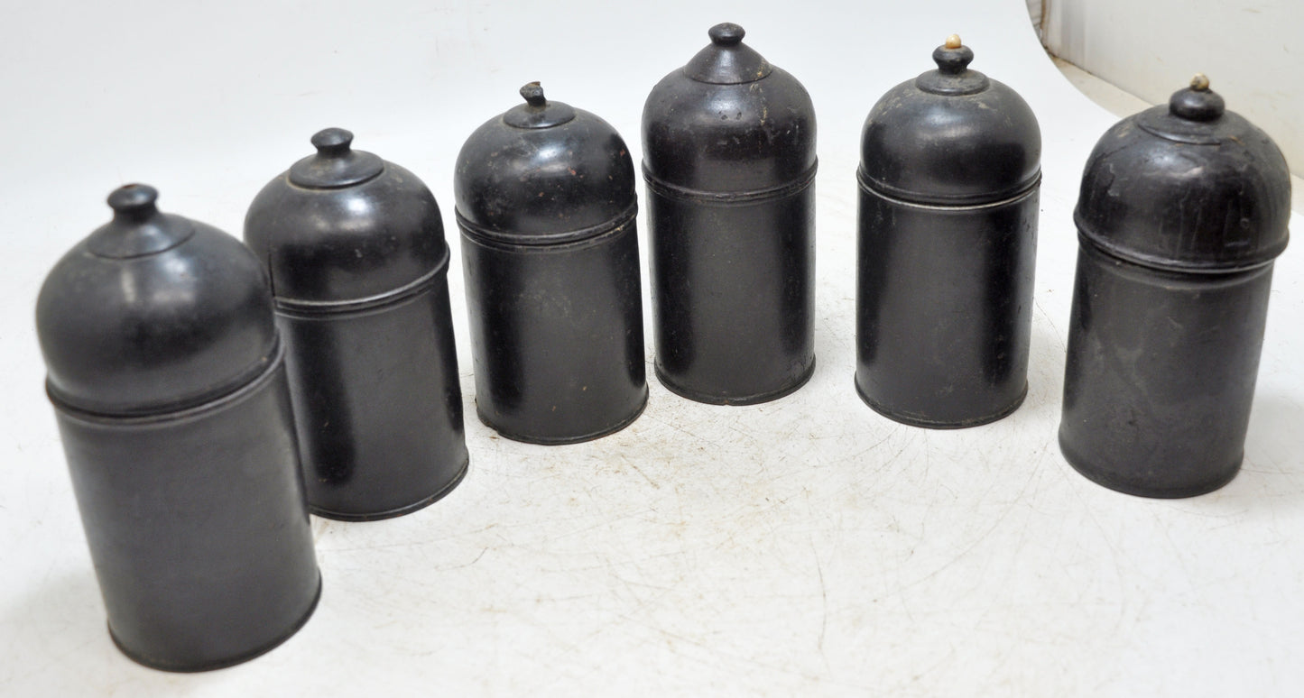 Lot of 6 Vintage Wooden Lacquer Painted Candy Box Original Old Handd Crafted