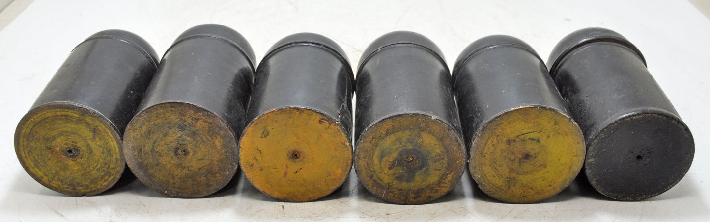 Lot of 6 Vintage Wooden Lacquer Painted Candy Box Original Old Handd Crafted