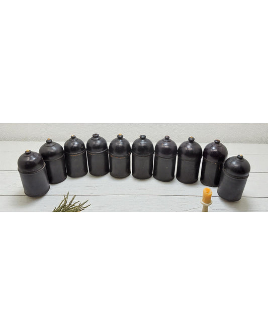 Lot of 10 Vintage Wooden Lacquer Painted Candy Box Original Old Handd Crafted
