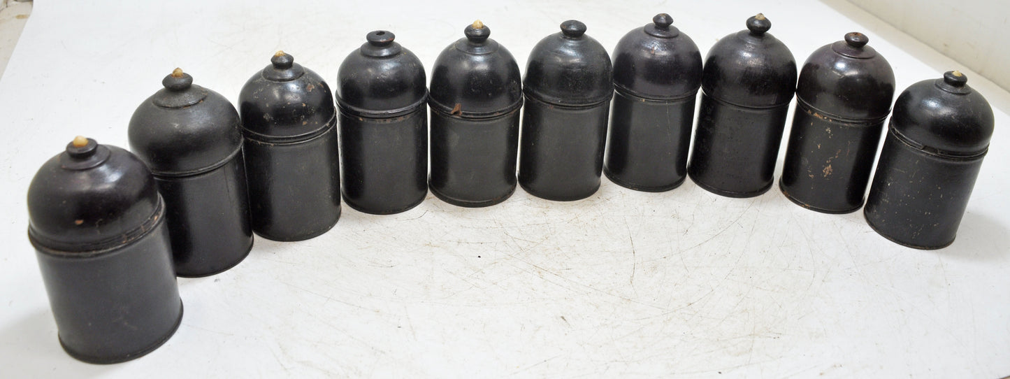 Lot of 10 Vintage Wooden Lacquer Painted Candy Box Original Old Handd Crafted
