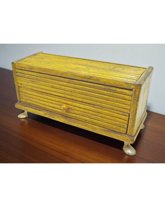 Vintage Wooden 1 Drawer Storage Box Original Old Hand Crafted