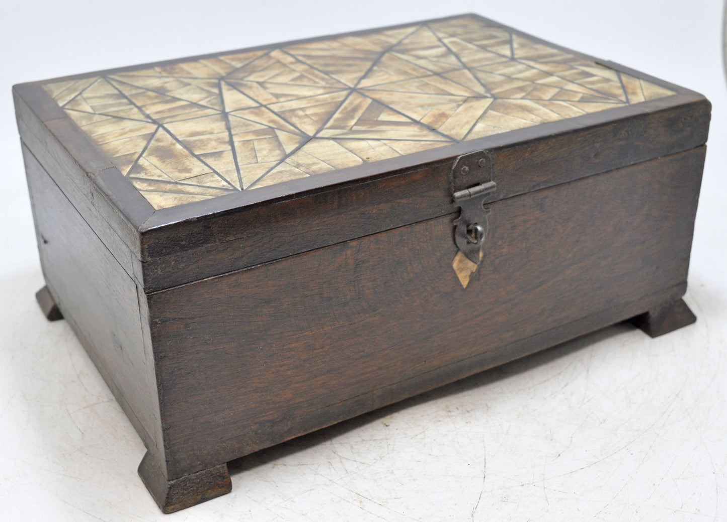 Vintage Wooden Storage Chest Box Original Old Hand Crafted