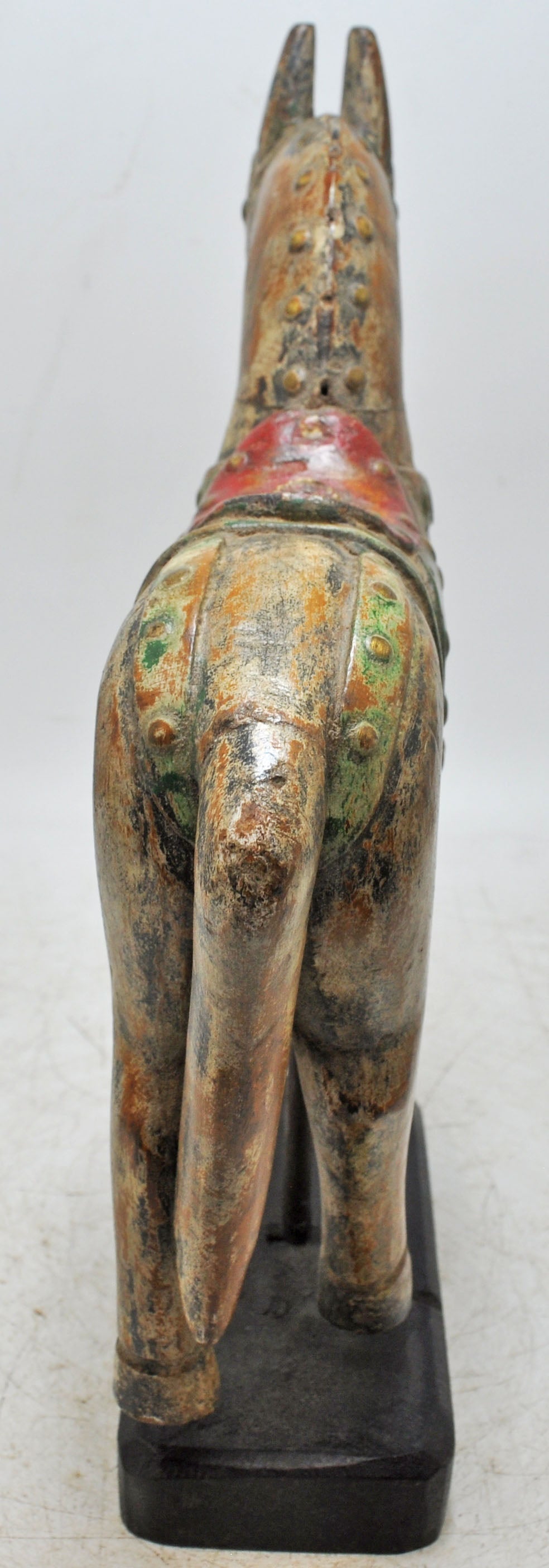 Vintage Wooden Horse Figurine Original Old Hand Carved