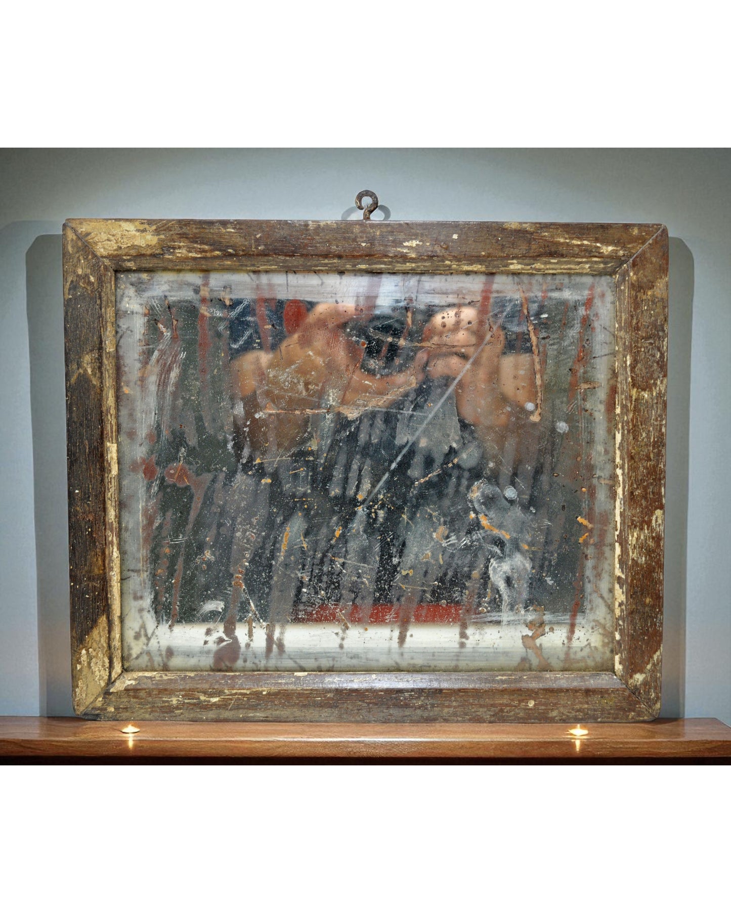 Antique Wooden Mirror Frame Original Old Hand Crafted