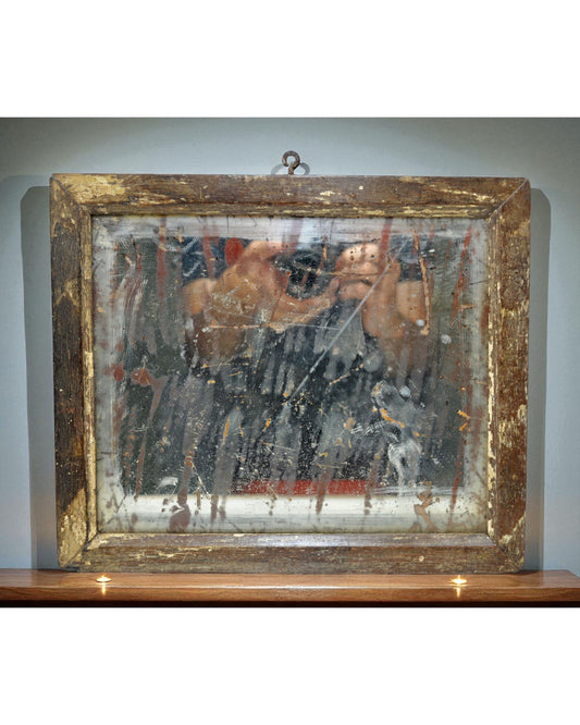 Antique Wooden Mirror Frame Original Old Hand Crafted
