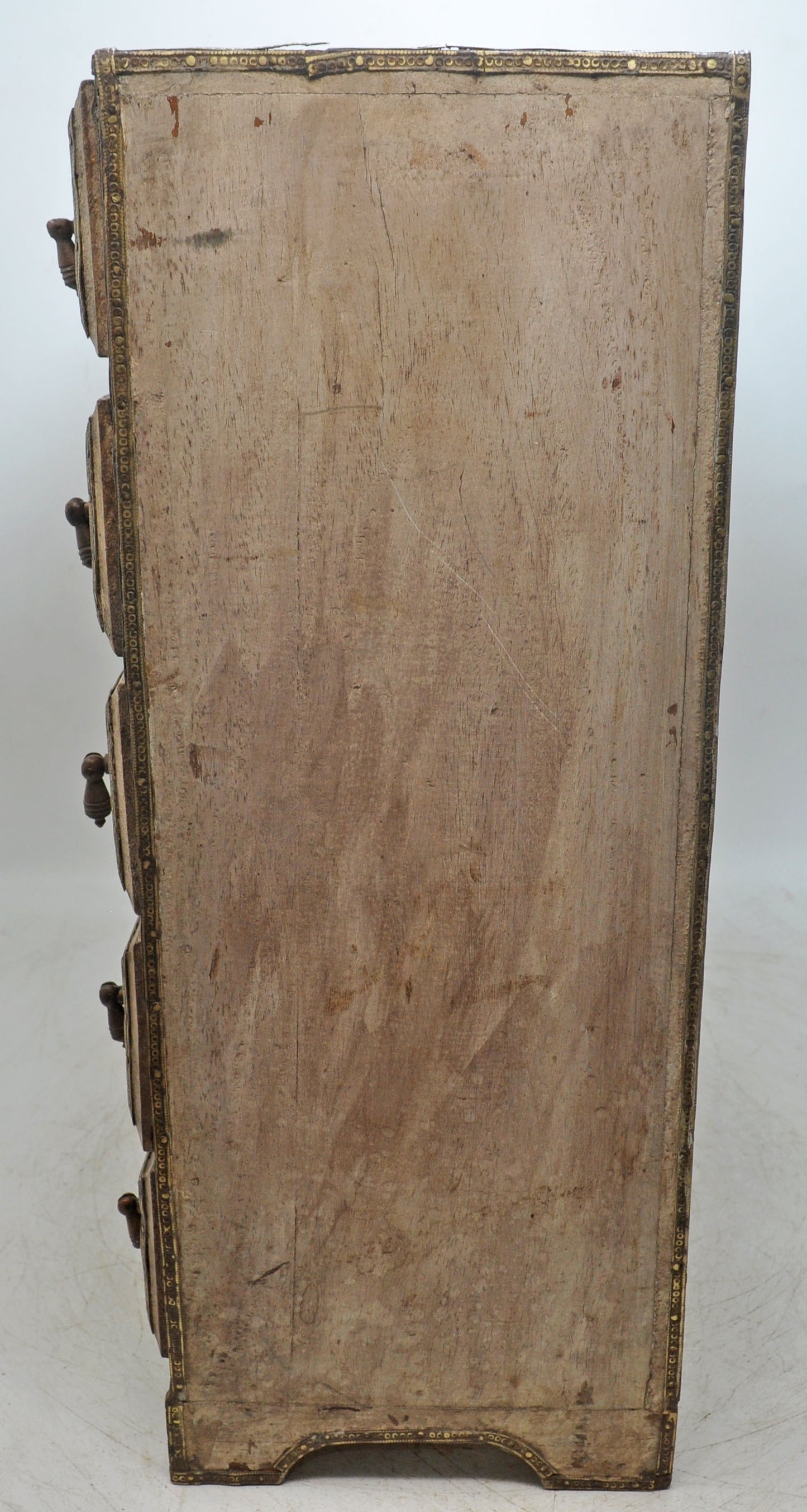 Vintage Wooden Fine Drawers Storage Box Original Old Hand Crafted