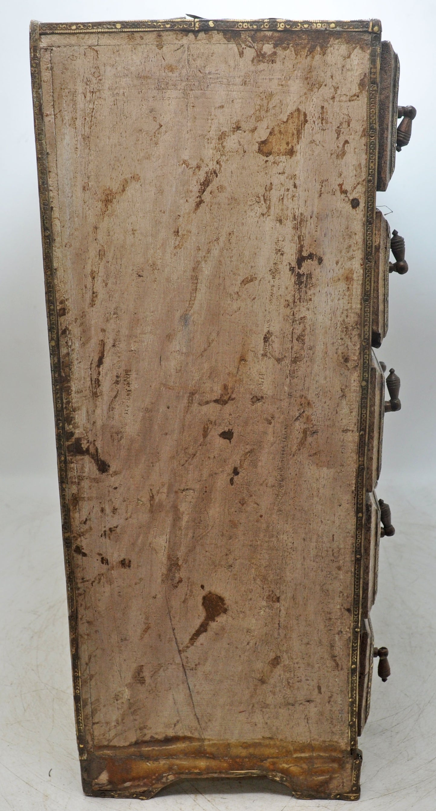 Vintage Wooden Fine Drawers Storage Box Original Old Hand Crafted