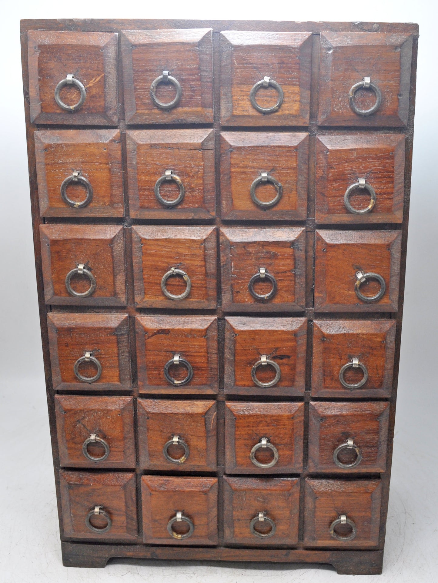 Vintage Wooden Fine Drawers Storage Box Original Old Hand Crafted