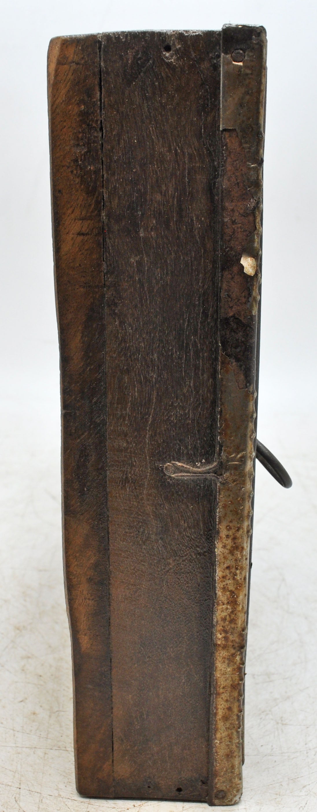 Vintage Wooden Wall Hanging Key Box Original Old Hand Crafted Brass Fitted